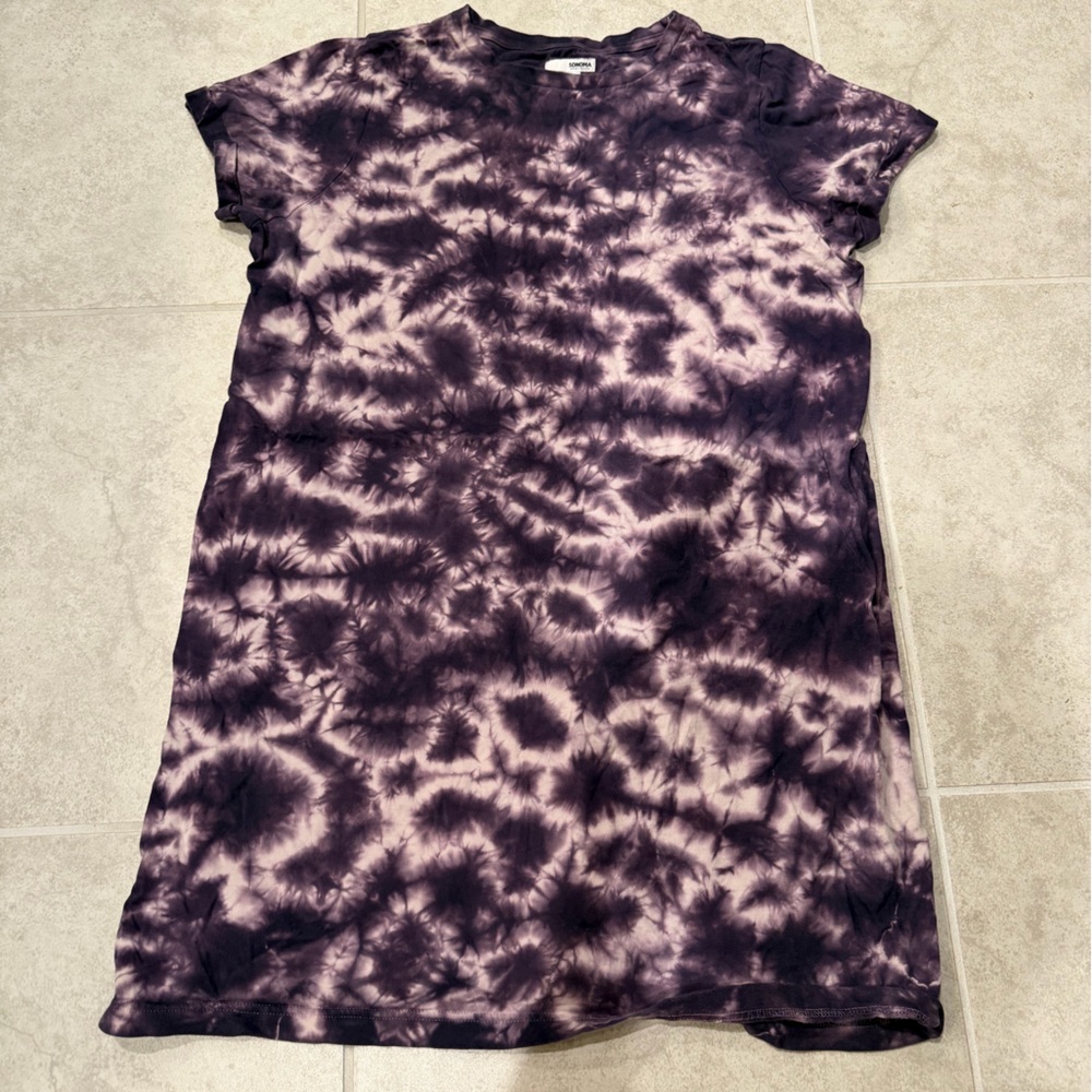 Sonoma Purple Tie-Dye Top